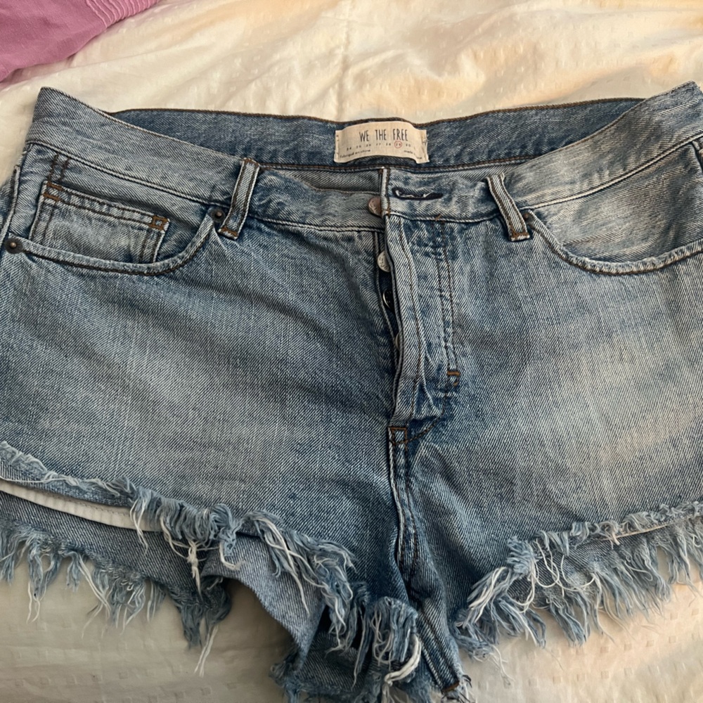 Barely worn Free People frayed cutoff shorts